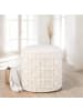 FineBuy Hocker und Sitzsäcke in Beige / Stoff / 40x40x0