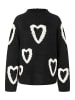 More & More kuscheliger Herzen-Pullover in black