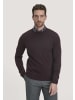 Hessnatur Strick Pullover in schwarzbeere