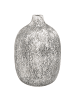 Beliani Blumenvase VIGO in Grau/Weiß - (W) 21 x (H) 36 x (L) 21 cm
