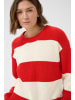 PART TWO Strickpullover BozenaPW Baggy fit in Goji Tofu Stripe