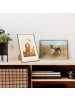 relaxdays 2x Bilderrahmen A4 in Gold