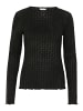 Kaffe Langarm-Bluse KAnomi Regular fit in Black Deep
