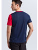erima 5-C T-Shirt in new navy/rot/weiss