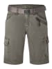 Timezone Herren Cargoshorts mit Gürtel und Taschen in Grau