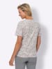 Sieh an! Kurzarm-Shirt in ecru-hortensie-bedruckt