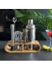 Intirilife 12-teiliges Cocktail-Shaker Set in Silber