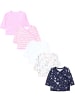 TupTam Baby Mädchen Langarm Wickelshirt 5er Set in rosa Modell 2