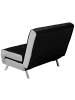 Beliani Einzelsofa FARRIS in Schwarz/Silber - (W) 100 x (H) 89 x (L) 87 cm