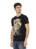 Trussardi Action Weiß Schwarz Baumwolle Herren T-Shirt