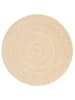 Pergamon Jute Teppich Kaya Rund in beige