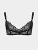 Erlich Textil  Spitzen BH FLUID LACE BÜGELLOSER BH in schwarz