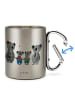 Mr. & Mrs. Panda Tasse Koala Familie zwei ohne Spruch in Silber