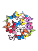 relaxdays 360x Gartendeko "Schmetterling" in Bunt