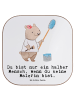 Mr. & Mrs. Panda Bierdeckel Malerin Herz mit Spruch in Weiß