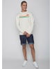 GreenBomb Sweatshirt Bike Sunset Stripes in Creme Weiß
