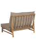 Beliani Sessel TODI in Braun/Beige - (W) 97 x (H) 74 x (L) 85 cm