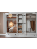 ebuy24 Kleiderschrank New Mexico Weiß 243 x 57 cm
