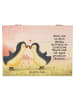 Mr. & Mrs. Panda Aufbewahrungsbox Pinguine Kuss Design mit Spruch in Weiß