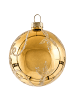 Beliani Weihnachtsbaumkugeln ICEDROP in Blau/Gold