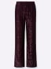 Heine Paillettenhose in burgund