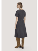 Hessnatur Hessnatur Jersey Kleid Kniebedeckend Slim aus reiner Bio-Baumwolle in anthrazit