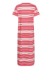 SAINT TROPEZ Jerseykleid FariaSZ Lockere Passform in Pink Ice Red Stripe