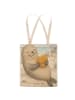 Mr. & Mrs. Panda Shopping Bag Robbe Pommes Design ohne Spruch in Weiß