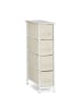 relaxdays Regalsystem in Beige - (B)20 x (H)76 x (T)48 cm