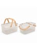 relaxdays Drahtkorb in Creme