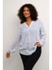KAFFE curve Langarm-Bluse KCjalu Regular fit in Bluecolors Graphic Dot