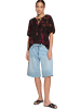 Zero  Casual-Bluse mit Blumenprint in Black/Dark Red