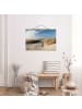 WALLART Stoffbild mit Posterleisten - Ostsee Strand in Creme-Beige