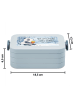 Mr. & Mrs. Panda Vesperbox Panda Winter Pommes Design mit Spruch in Blau Pastell
