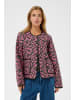 Kaffe Jacke KAnuria Loose fit in Pink Black Graphic Flower