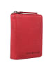 Greenburry Vintage Washed Geldbörse Leder 10 cm in red