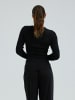 Seamless Basic Top Wooly in Black