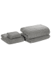 Beliani 4er-Set Handtuch ATAI in Grau