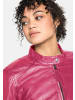 sheego Leder-Jacke in orchidee