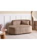 Beliani Chaiselongue VANVEY in Beige/Schwarz - (W) 147 x (H) 73 x (L) 78 cm
