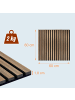 relaxdays 4 x Akustikpaneele in Natur- (B)60 x (H)60 cm