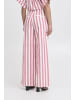 ICHI Casual Hose IHLOLIA Regular fit in Bright Rose/White Stripe