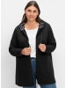sheego Sweatjacke in schwarz