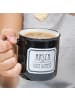 Geda Labels Tasse Arsch vom Dienst Emaille-Optik in Schwarz - 400ml
