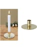 Novaliv 12x Stabkerzenhalter Adventskranz Gold 10x5cm Tafelkerzenhalter modern in Gold