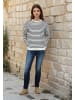 Salzhaut Pullover TAIER in Navy Offwhite