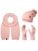 Rock Creek Schal Mütze Handschuhe Set in Rosa