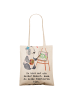 Mr. & Mrs. Panda Öko Tasche Künstlerin Herz mit Spruch in Creme
