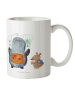 Mr. & Mrs. Panda Tasse Pinguin & Maus Wanderer ohne Spruch in Weiß