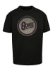F4NT4STIC Heavy Oversize T-Shirt David Bowie Rock Music Band Circle Logo in schwarz